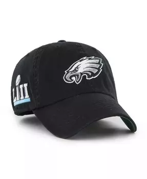 Черная мужская приталенная шляпа Philadelphia Eagles Sure Shot Franchise '47 Brand, черный