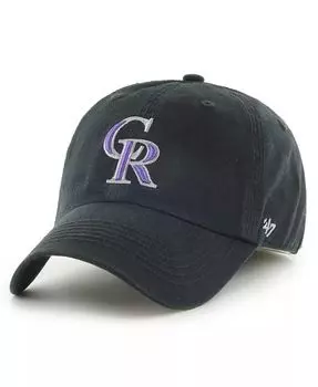 Черная мужская приталенная шляпа с логотипом Colorado Rockies Franchise '47 Brand, черный