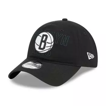 Черная мужская регулируемая кепка New Era Brooklyn Nets NBA Draft 9TWENTY 2023
