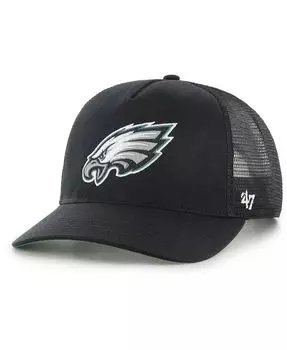 Черная мужская регулируемая кепка Philadelphia Eagles 47 Brand Mesh Hitch Trucker '47 Brand, черный
