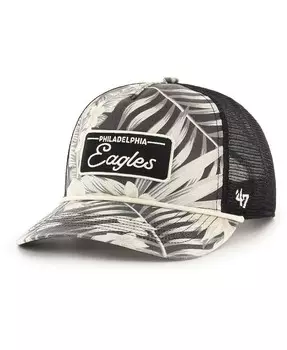 Черная мужская регулируемая шляпа 47 Brand Philadelphia Eagles Tropicalia Hitch Trucker '47 Brand, черный