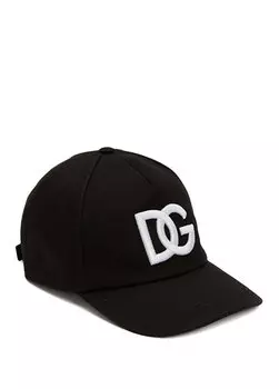 Черная мужская шляпа с логотипом Dolce&Gabbana