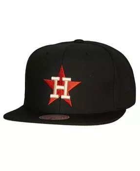 Черная мужская шляпа Snapback Houston Astros Cooperstown Collection True Classics Mitchell & Ness