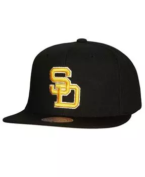 Черная мужская шляпа Snapback San Diego Padres Cooperstown Collection True Classics Mitchell & Ness