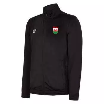 Черная мужская спортивная куртка Wales трикотажная Umbro, черный