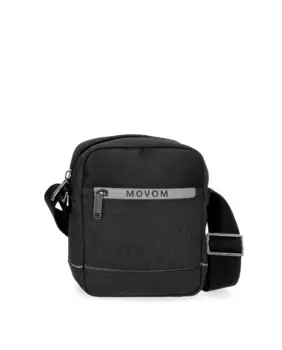 Черная мужская сумка через плечо Movom с отделкой и внутренним органайзером, черный