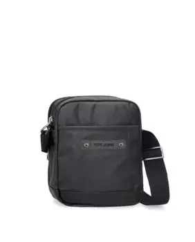 Черная мужская сумка через плечо с двумя отделениями Hatfield Pepe Jeans, черный