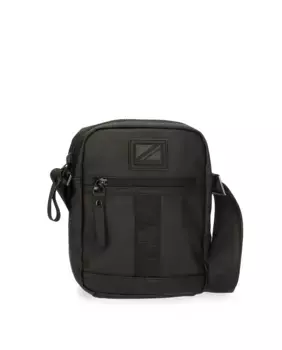 Черная мужская сумка через плечо среднего размера Hoxton Pepe Jeans, черный