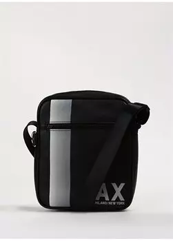 Черная мужская сумка-мессенджер 193X24x5 см 952580 4R818 00020 Armani Exchange, черный