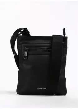 Черная мужская сумка-мессенджер 28x22x25 см CK ELEVATED FLATPACK Calvin Klein, черный