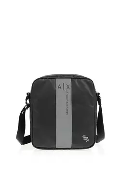 Черная мужская сумка-мессенджер Armani Exchange