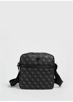 Черная мужская сумка-мессенджер Guess