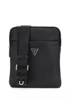 Черная мужская сумка-мессенджер Guess