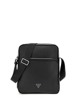 Черная мужская сумка-мессенджер Guess