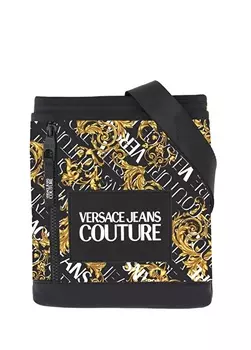 Черная мужская сумка-мессенджер Versace Jeans Couture