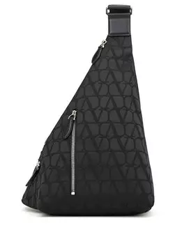 Черная мужская сумка с логотипом Valentino Garavani