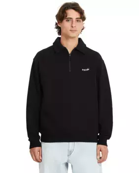 Черная мужская толстовка без капюшона Volcom, черный