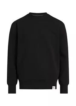 Черная мужская толстовка с круглым вырезом Calvin Klein Jeans