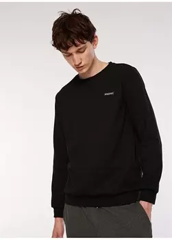 Черная мужская толстовка с круглым вырезом Discovery Expedition