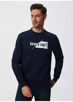 Черная мужская толстовка с круглым вырезом Lee Cooper