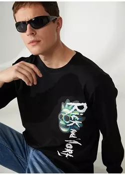 Черная мужская толстовка с принтом Рик и Морти Never Say Never