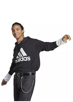 Черная мужская толстовка с воротником с капюшоном Adidas