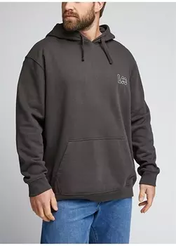 Черная мужская толстовка с воротником с капюшоном Lee