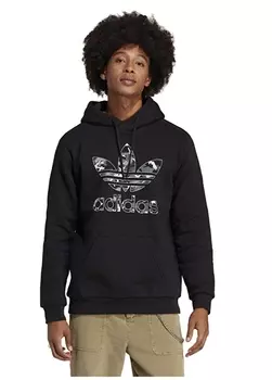 Черная мужская толстовка с воротником с капюшоном Adidas