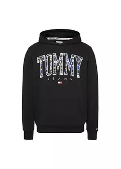 Черная мужская толстовка с воротником с капюшоном Tommy Jeans