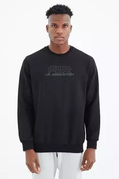 Черная мужская толстовка стандартного кроя Willy AIR JONES