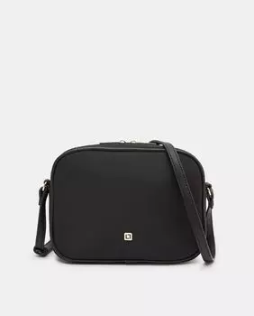 Черная нейлоновая сумка через плечо на молнии LT, черный