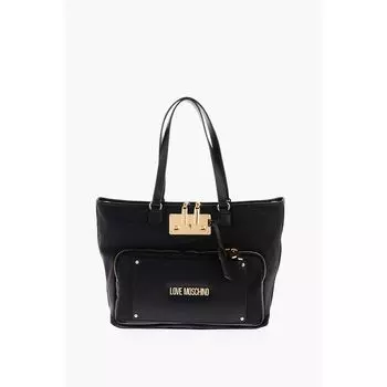 Черная нейлоновая сумка-тоут Moschino, Black