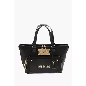 Черная нейлоновая сумка-тоут Moschino, Black