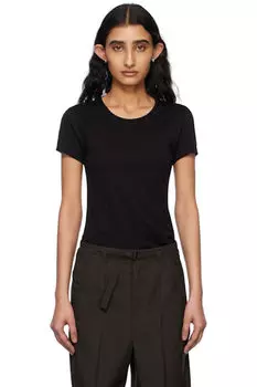 Черная облегающая футболка LEMAIRE