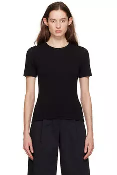 Черная облегающая футболка Matteau