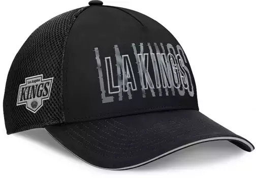 Черная облегающая кепка Los Angeles Kings Deke 1 для взрослых НХЛ Fanatics