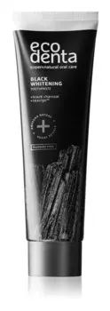 Черная отбеливающая зубная паста без фтора Ecodenta Expert Black Whitening