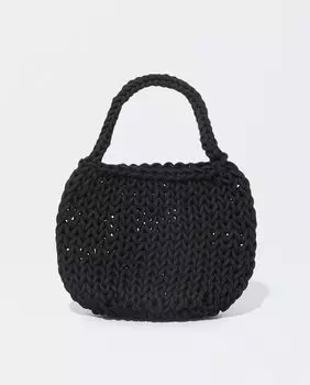 Черная открытая большая сумка крючком с вырезанным вырезом Parfois, черный
