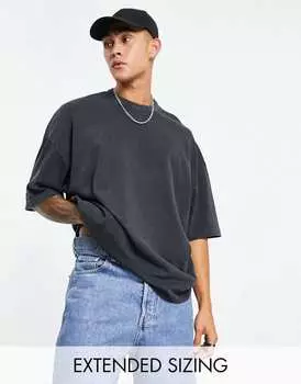 Черная оверсайз-футболка ASOS DESIGN