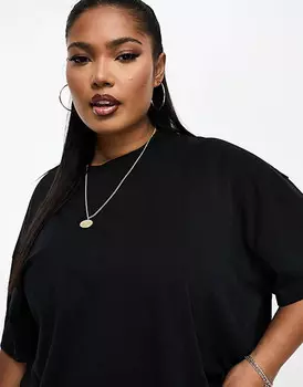 Черная оверсайз-футболка ASOS DESIGN Curve