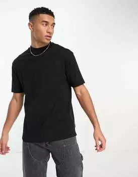 Черная оверсайз-футболка French Connection