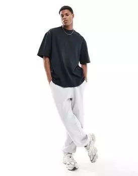 Черная оверсайз-футболка Studio River Island