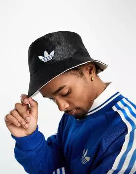 Черная панама adidas Originals adicolor 70-х