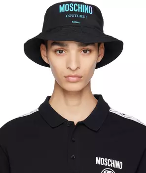 Черная панама Capello Moschino