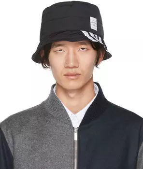 Черная панама с 4 полосами Thom Browne