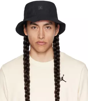 Черная панама с нашивками Nike Jordan