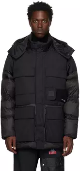 Черная парка Metropolis Series Dynatec Mixed Down Parka C.P. Company