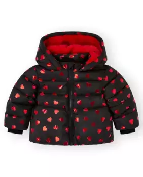Черная парка с капюшоном для девочки Canada House