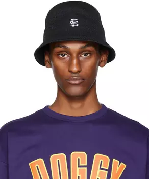 Черная плетеная панама F-LAGSTUF-F