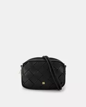 Черная плетеная сумка для мобильного телефона LT, черный